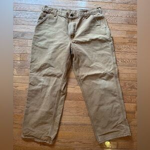 Carhartt Men's Loose Original Fit Pants 38 x 30 brown #rugged